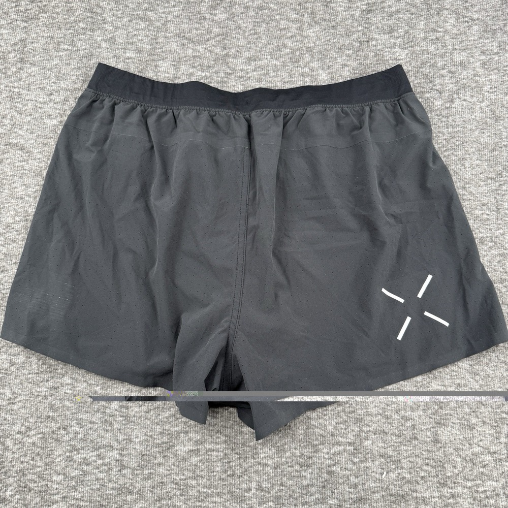 Ten Thousand Distance Short TTSH007 Mens Large Black NWT Lined 3in Running Gym - Picture 6 of 7